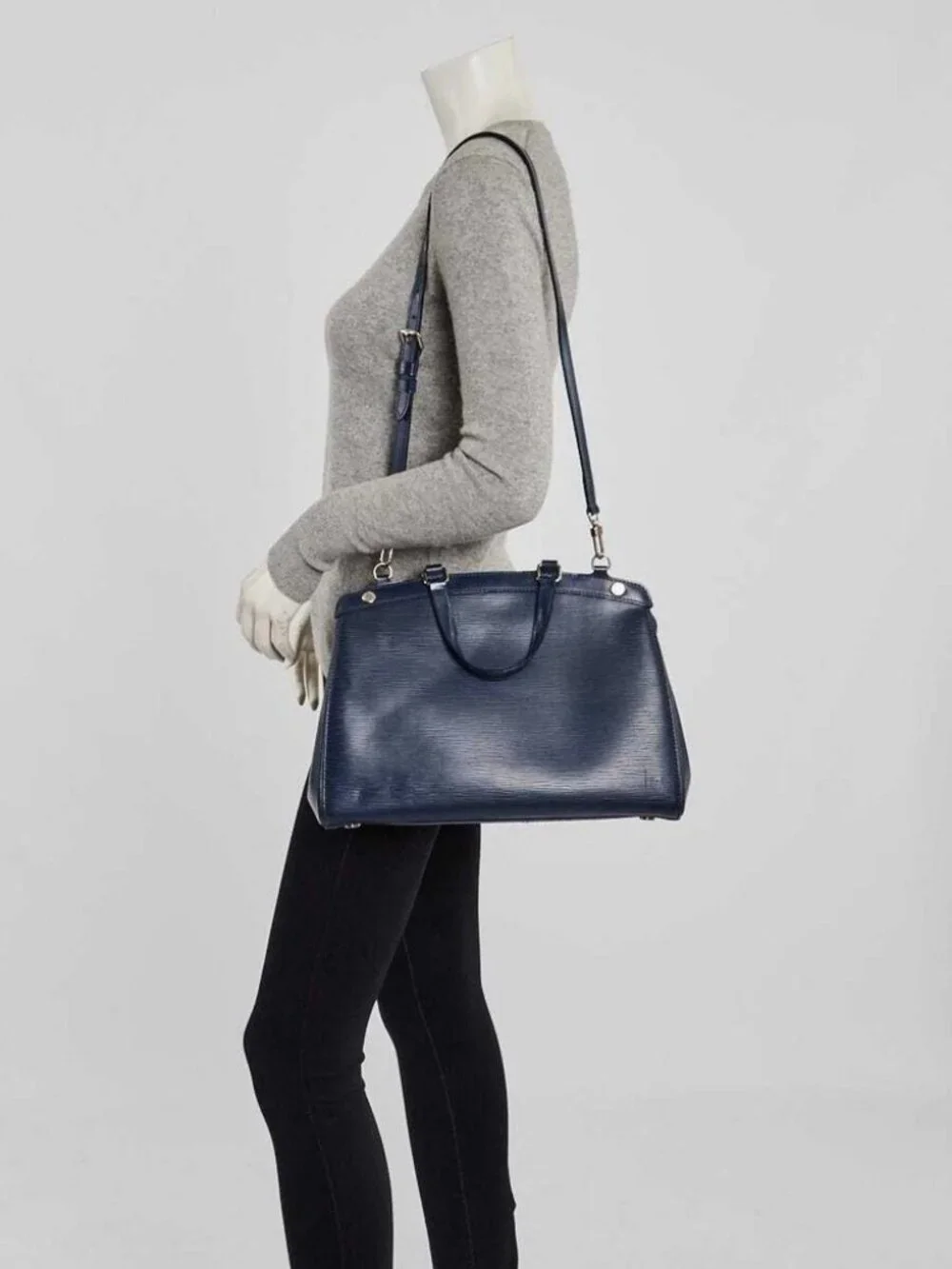 Louis Vuitton Indigo Epi Leather Brea MM Bag